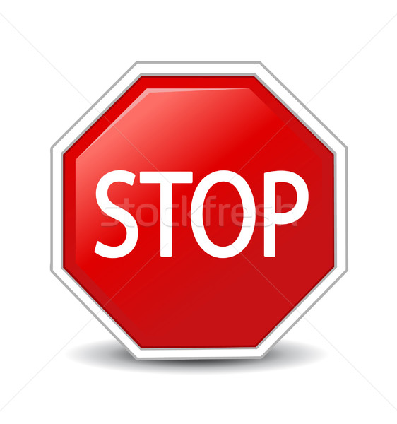 Stop Sign Vector Illustration
