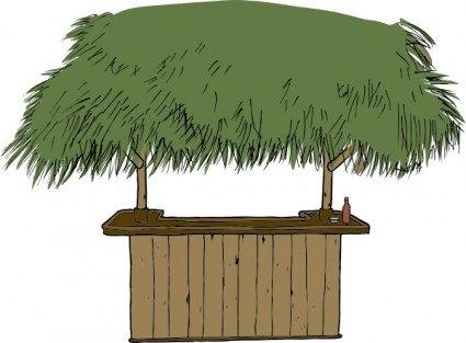 Tiki Hut Bar Clip Art