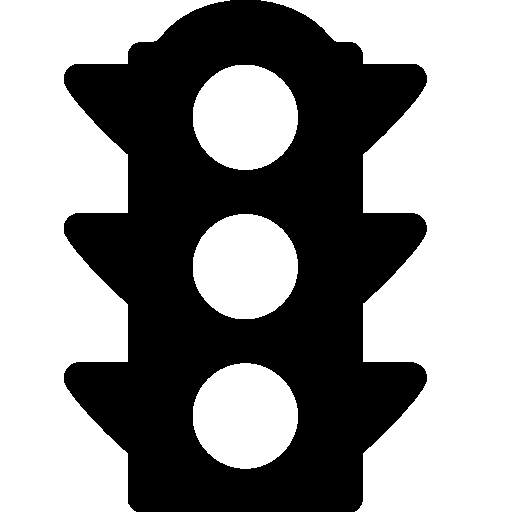 Traffic Light Icon Black White Traffic Light Icon Black White