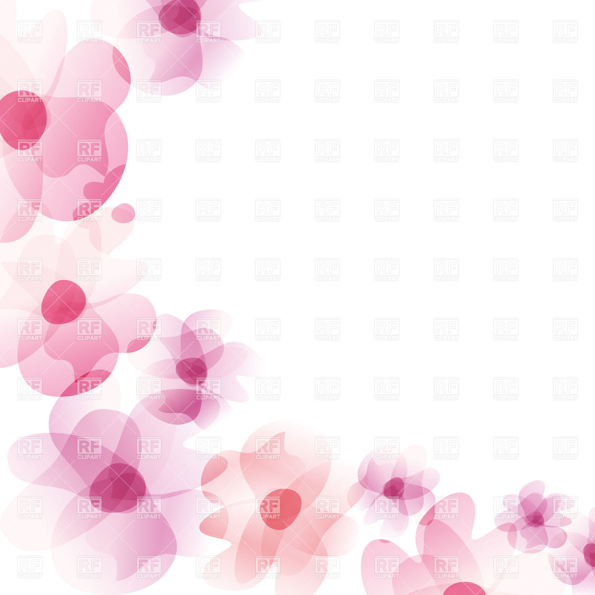 Transparent Pink Flower Clip Art