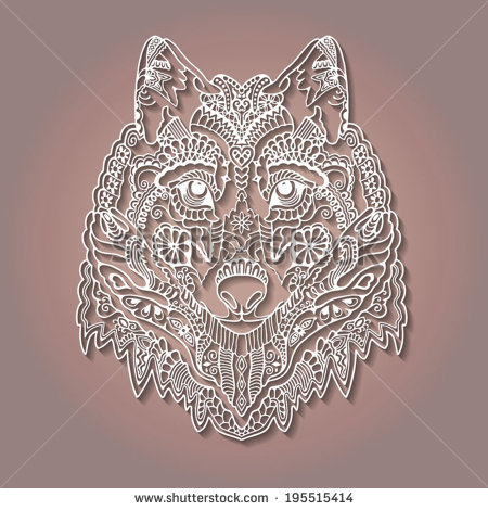Tribal Style Wolf Totem