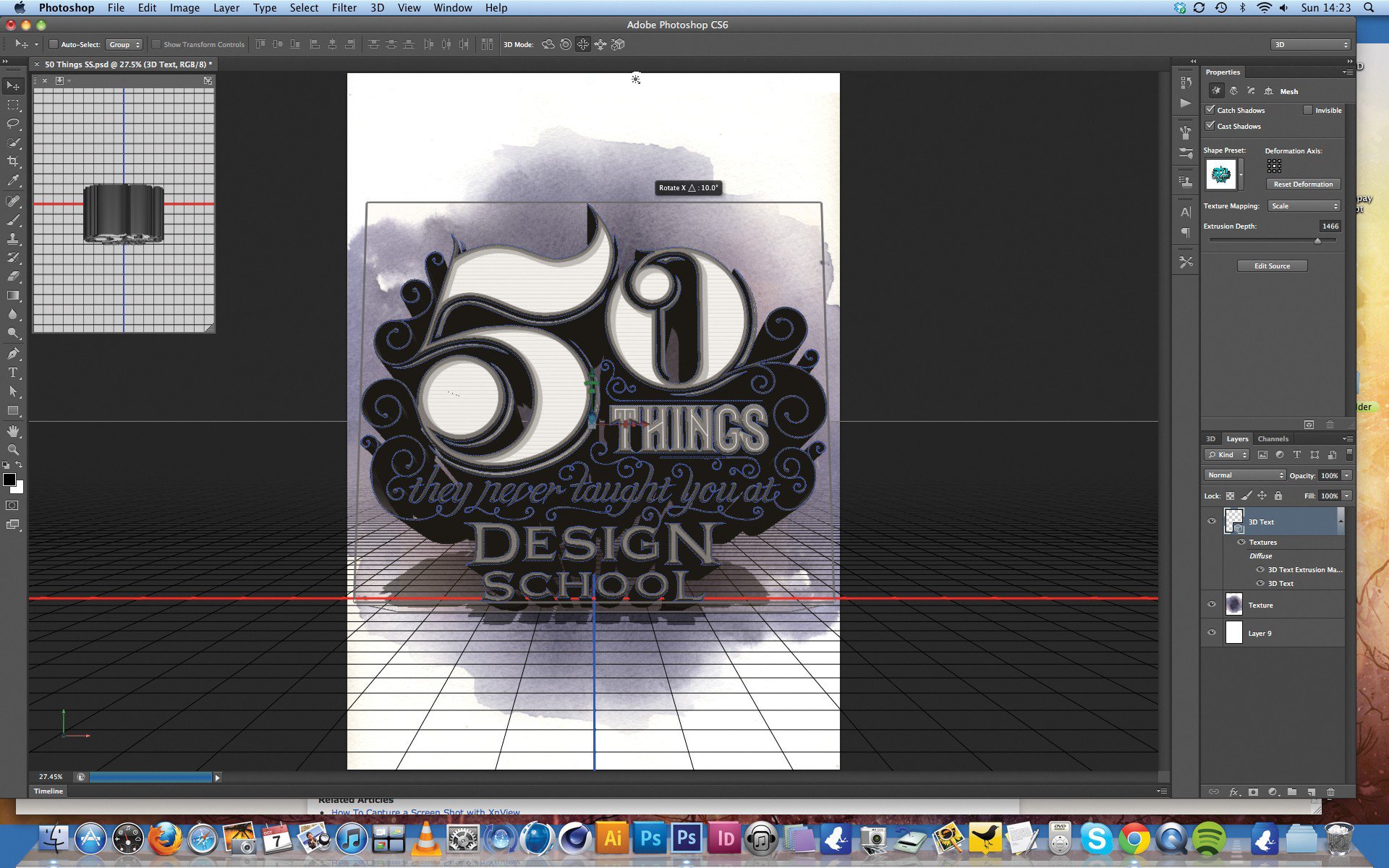 Using 3D in Photoshop CS6