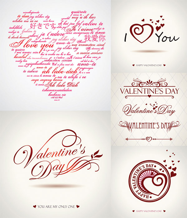 Valentine's Day Word Art