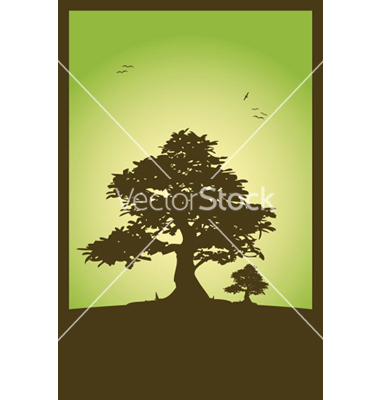 Vector Art Wildlife Scene