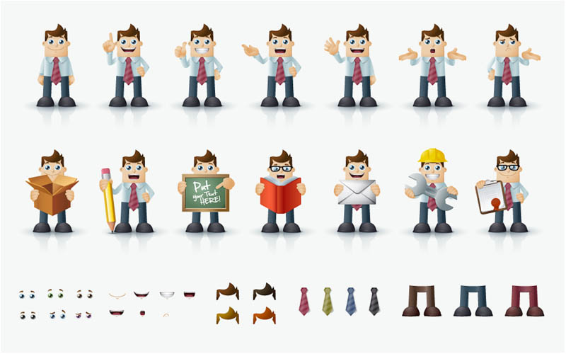 Vector Cartoon Characters for Business Vector Cartoon Characters for Business