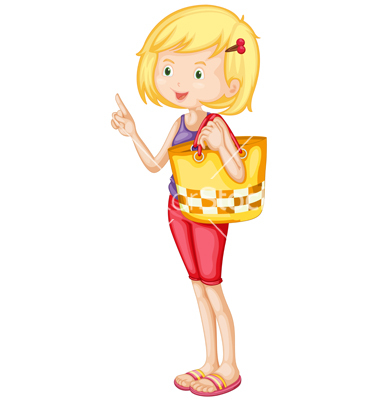 Vector Cartoon Girl