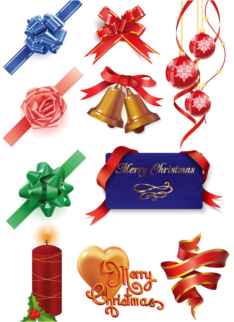 Vector Christmas Decoration Clip Arts