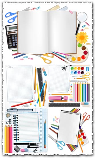 Vector School Supplies