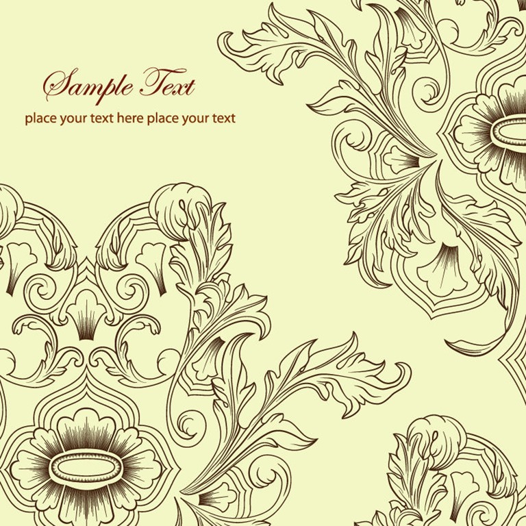 Vintage Floral Vector Vintage Floral Vector