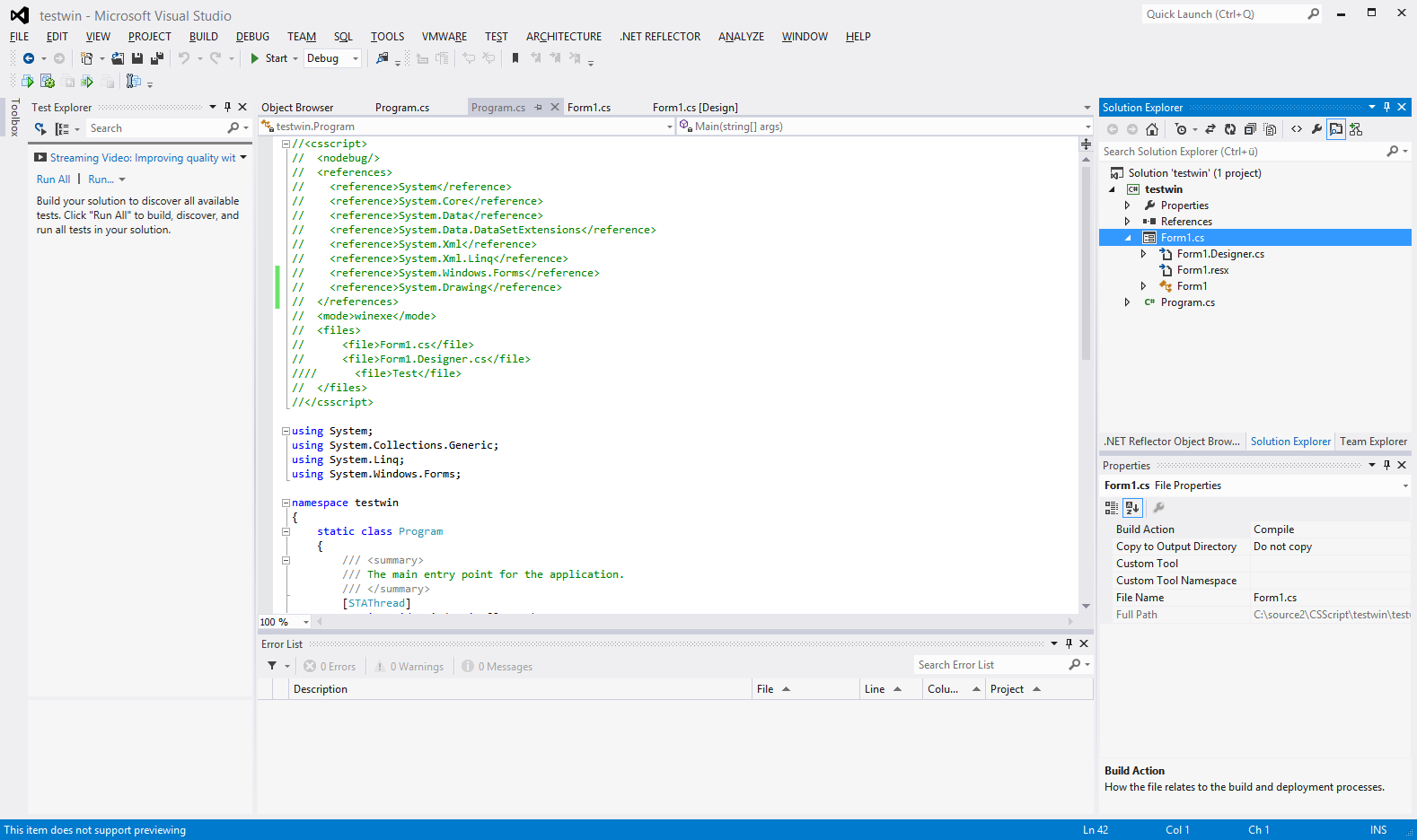 Visual Studio 2012