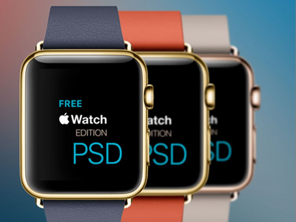 Watch Apple PSD Template