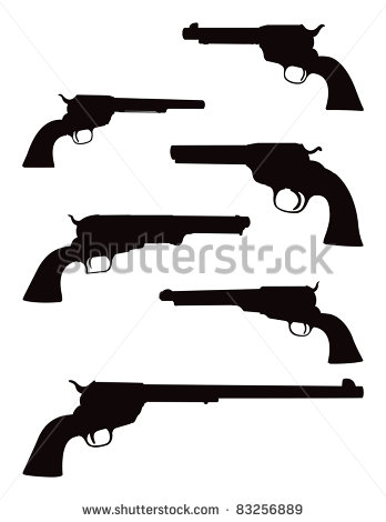 Western Pistol Silhouette Western Pistol Silhouette