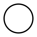 White Circle Outline Icon White Circle Outline Icon