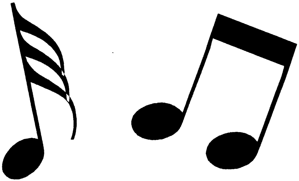 White Music Notes Clip Art