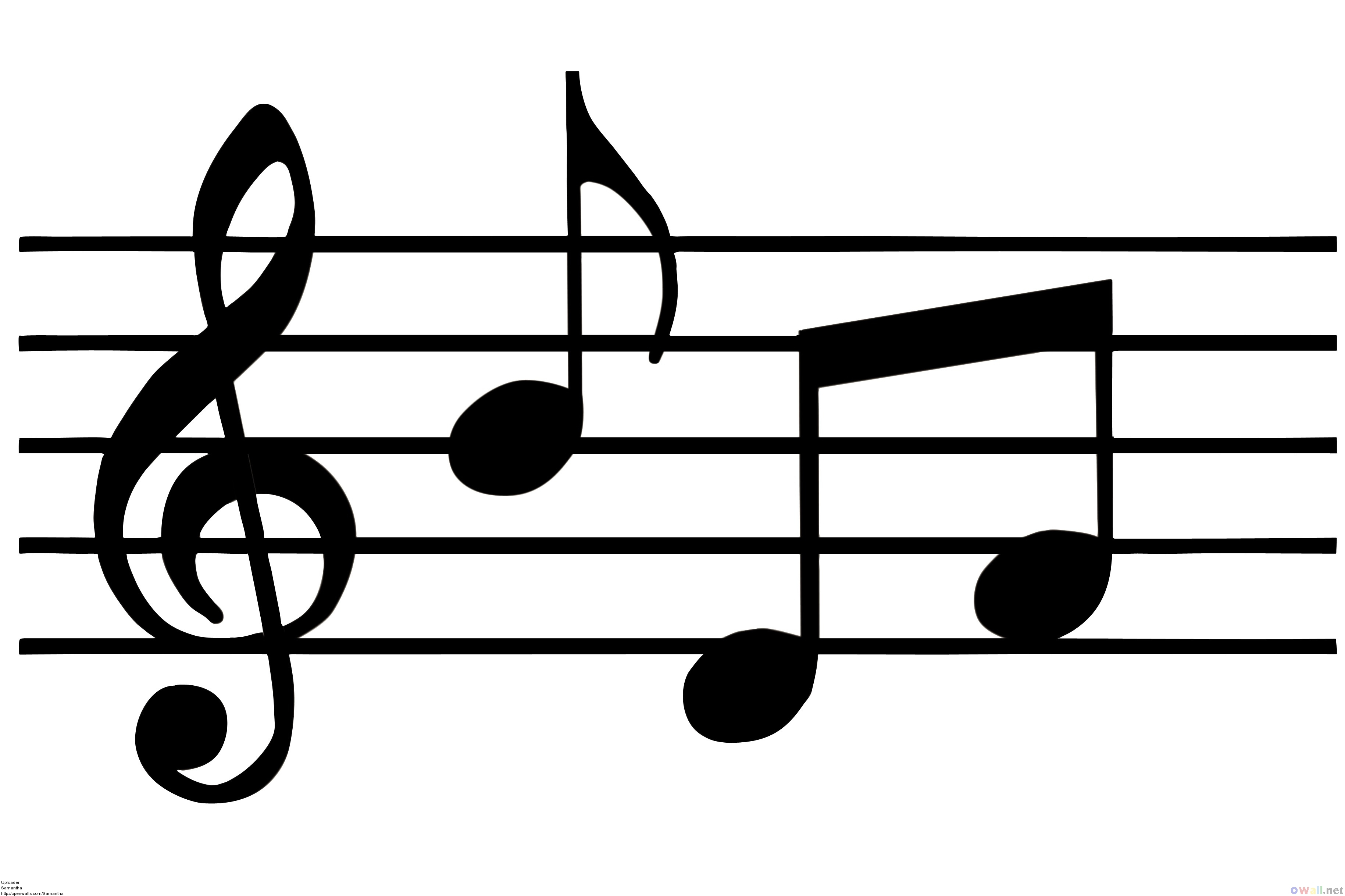 White Music Notes Clip Art
