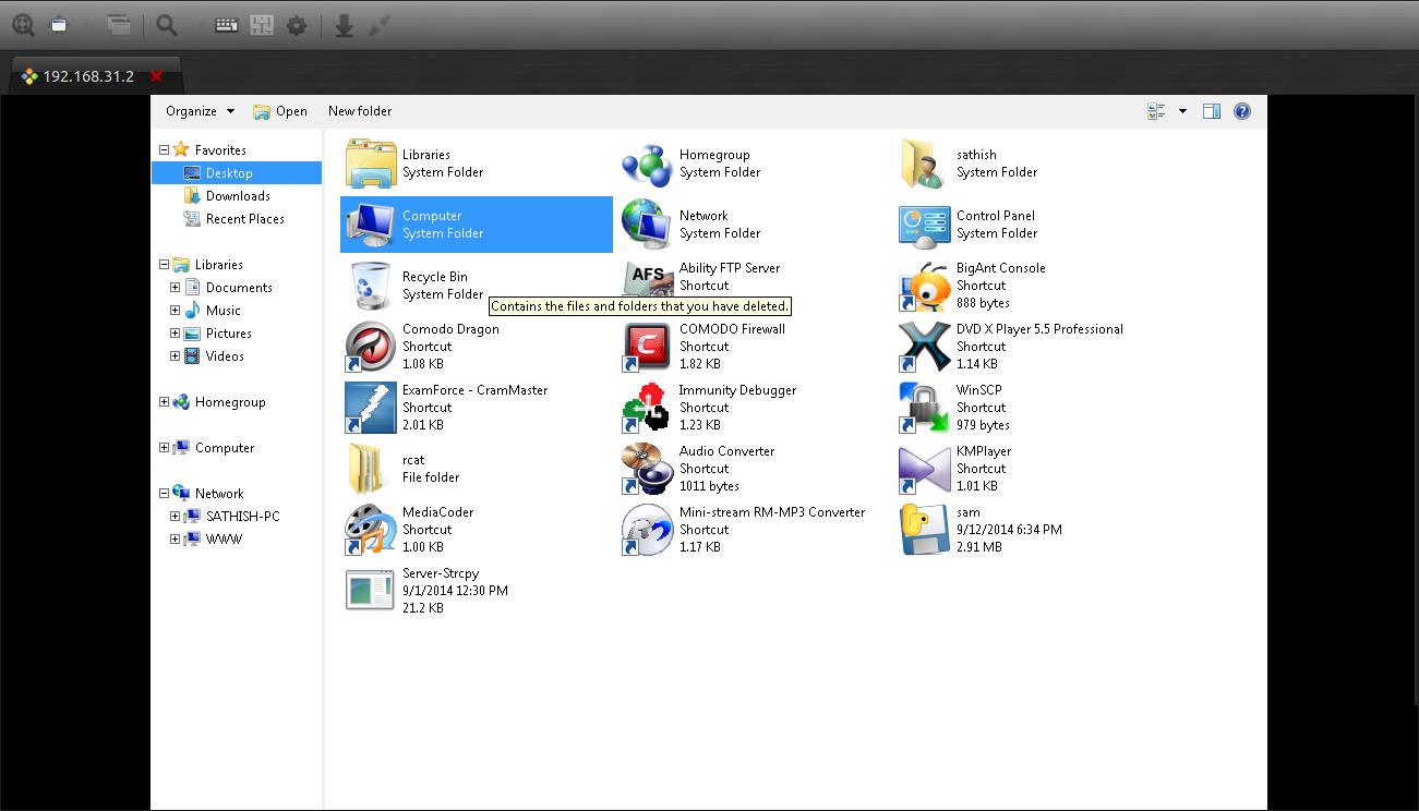 Windows XP Control Panel