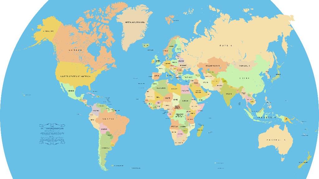 World Map Countries World Map Countries