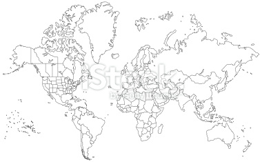 World Map Outline Vector Free