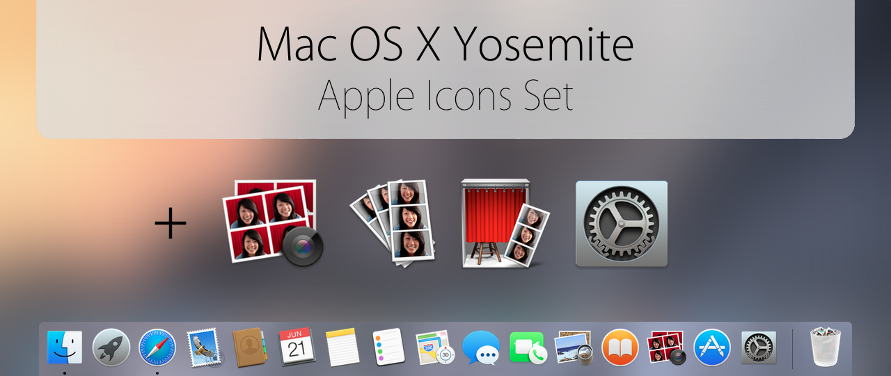 Yosemite Mac OS X Icon Packs