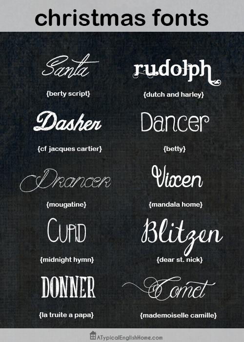 2014 Best Christmas Fonts