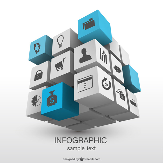 3D Infographic Vector Download