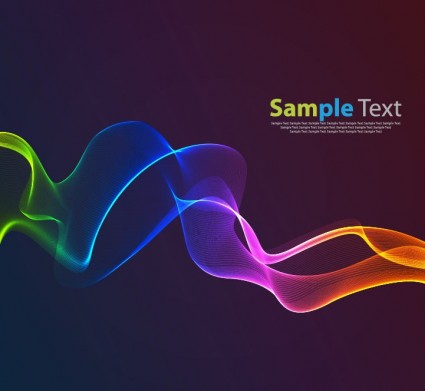 Abstract Color Wave Graphic