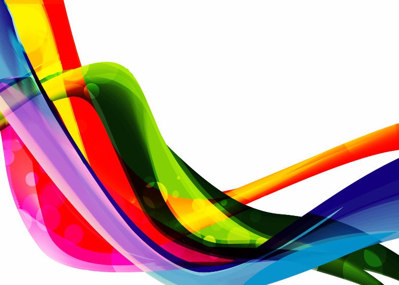 Abstract Color Wave Graphic