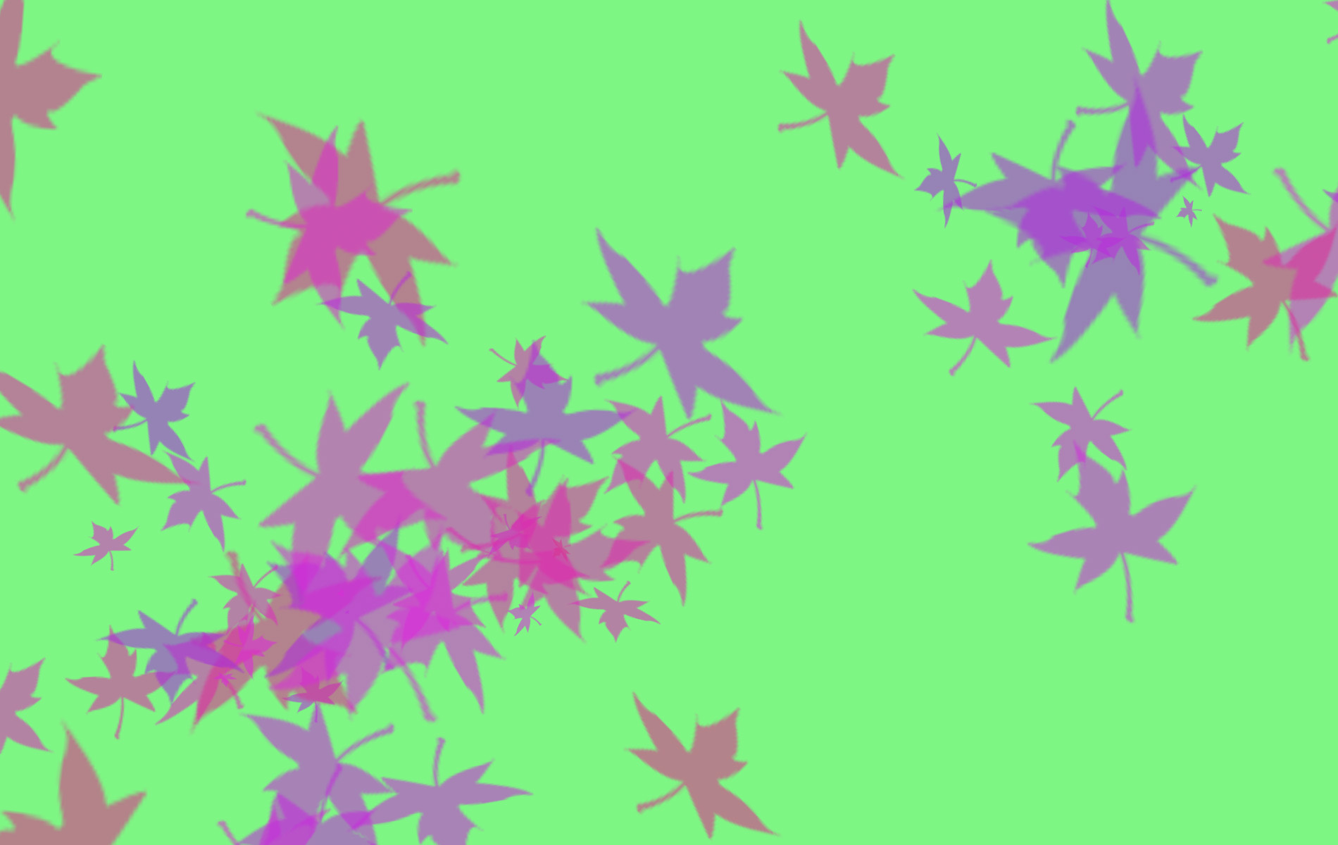 Abstract Green Leaves