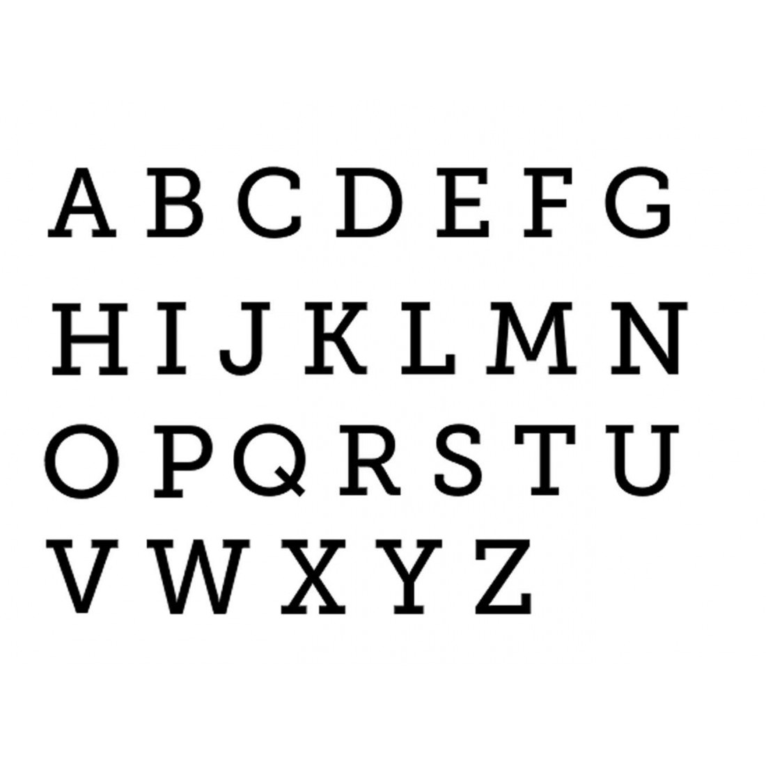 Alphabet Block Letters Font