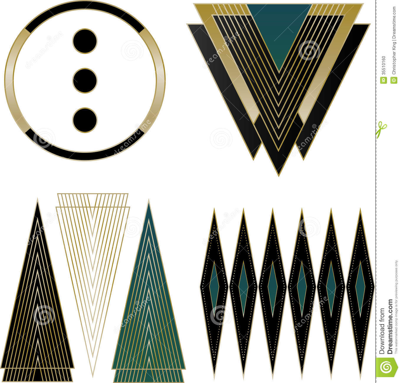 Art Deco Graphic Design Elements