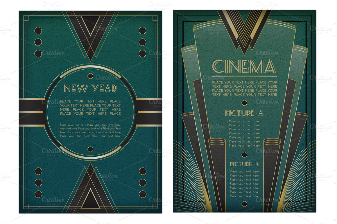 Art Deco Graphic Design Elements