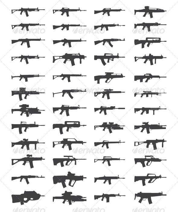 Assault Rifle Silhouette