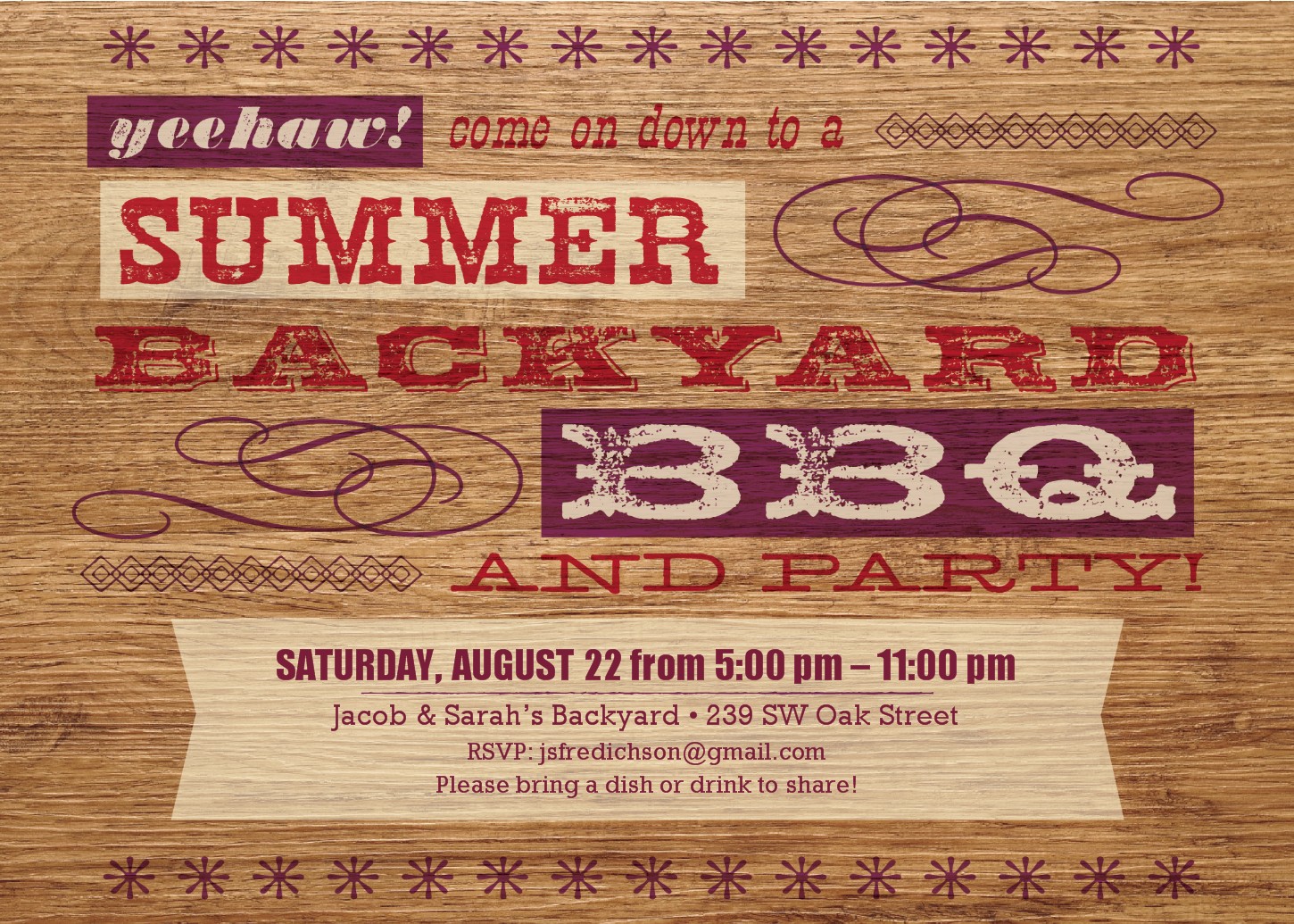 Backyard BBQ Invitation Templates Free