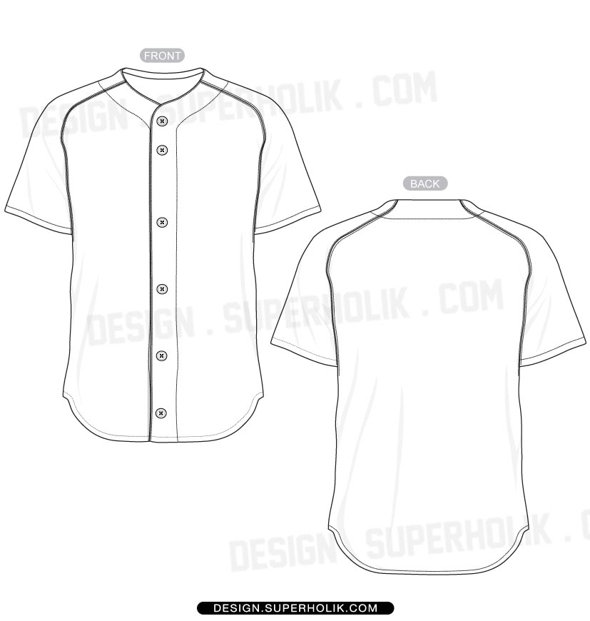 baseball jersey layout