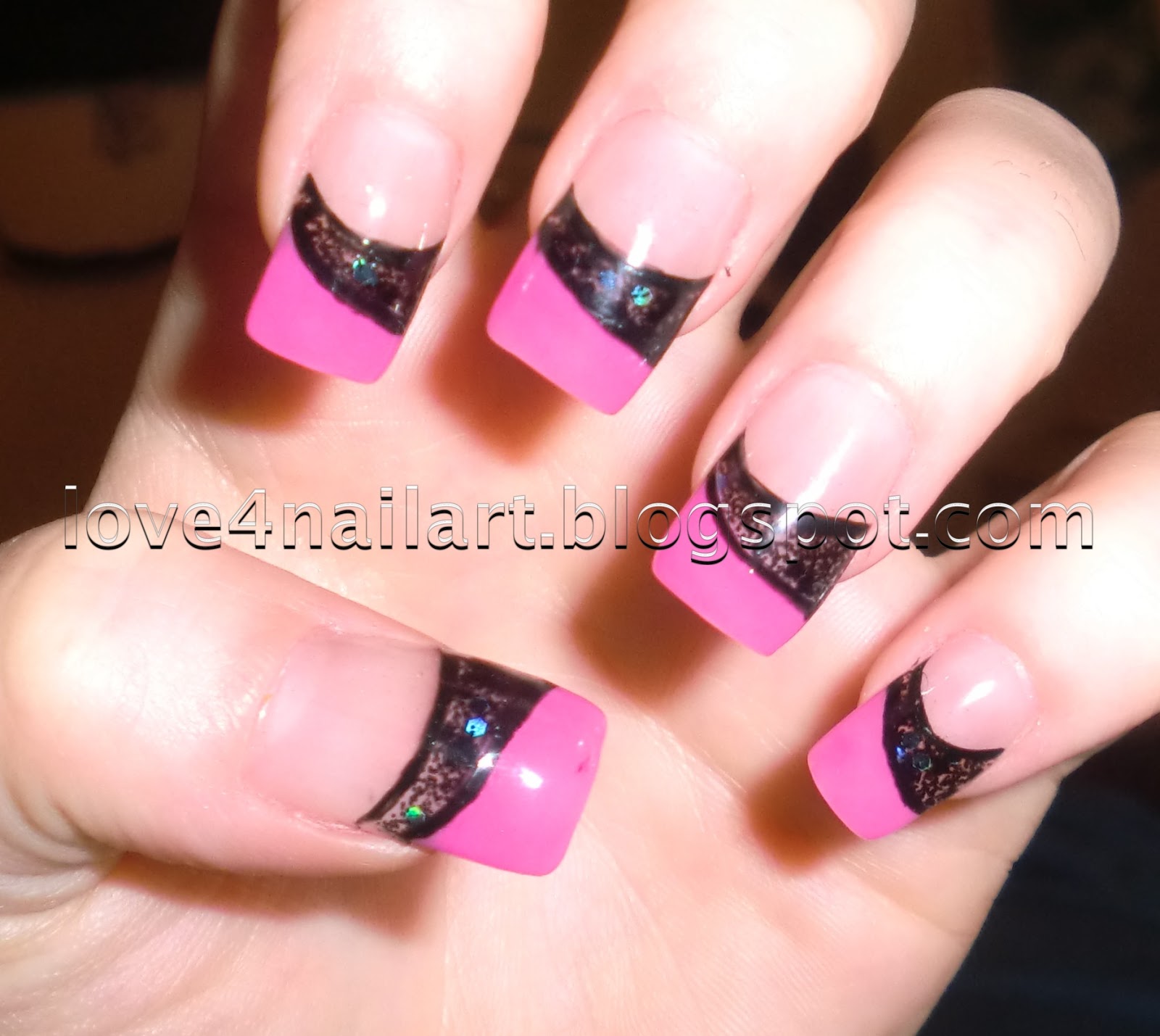 Black Acrylic Nail Designs