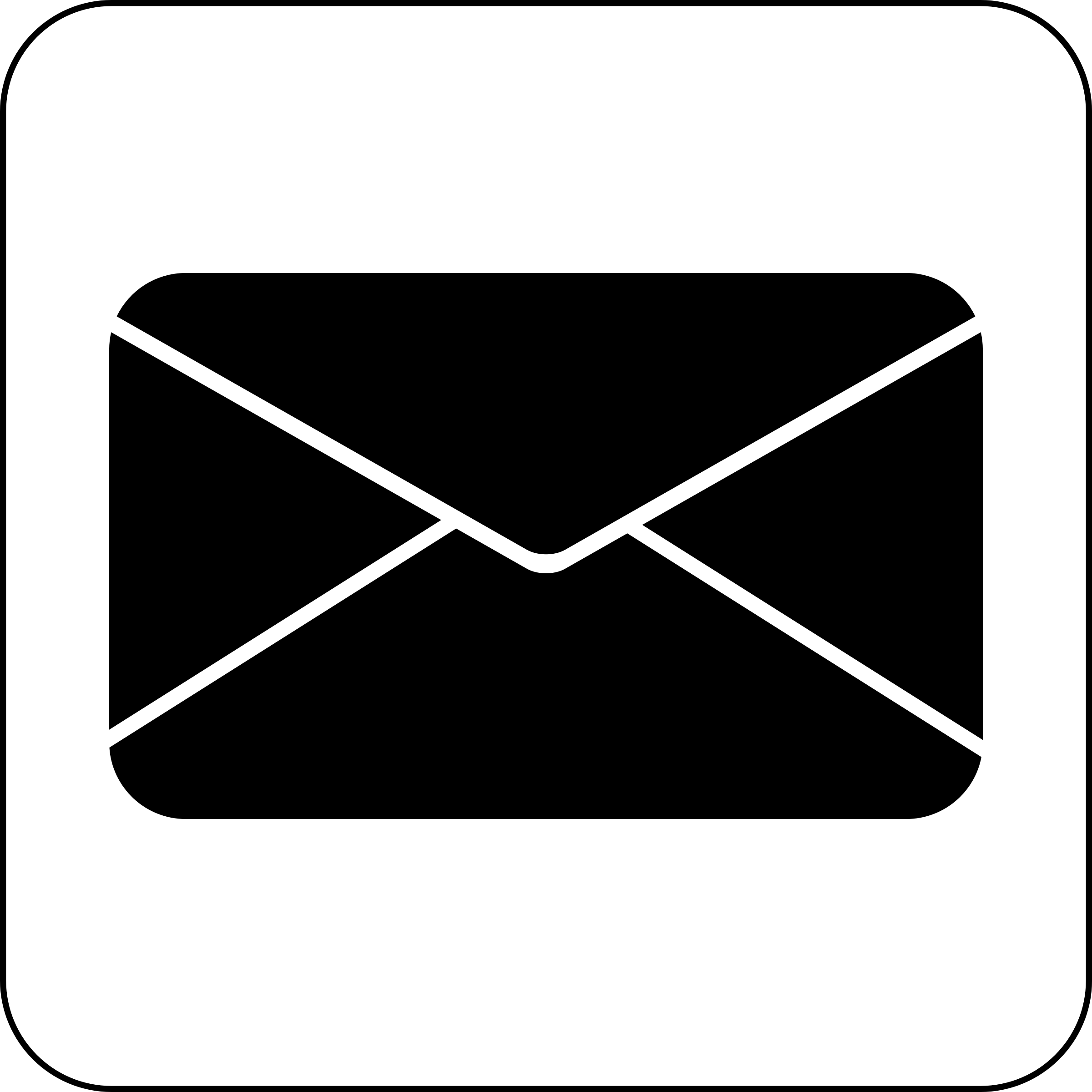 20+ Mail App Icon Png Black And White PNG