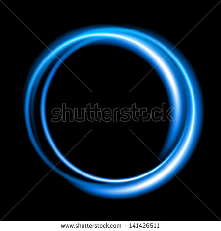 Blue Circle Logo with Stars