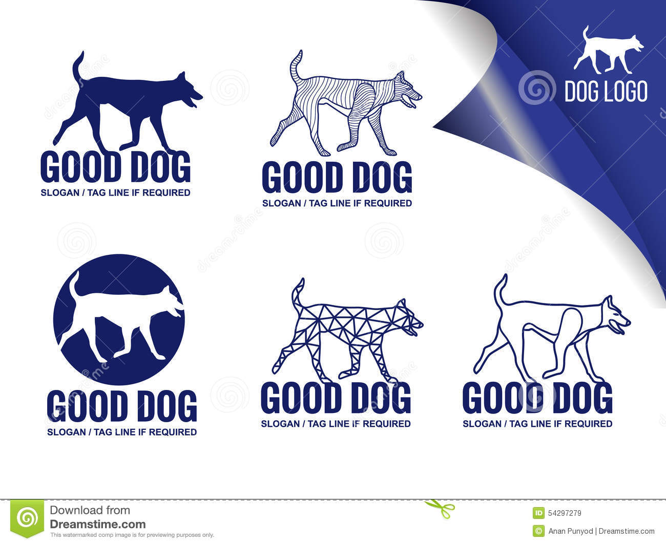 Blue Dog Logo Design