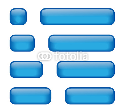 Blue Rectangle Button Icon