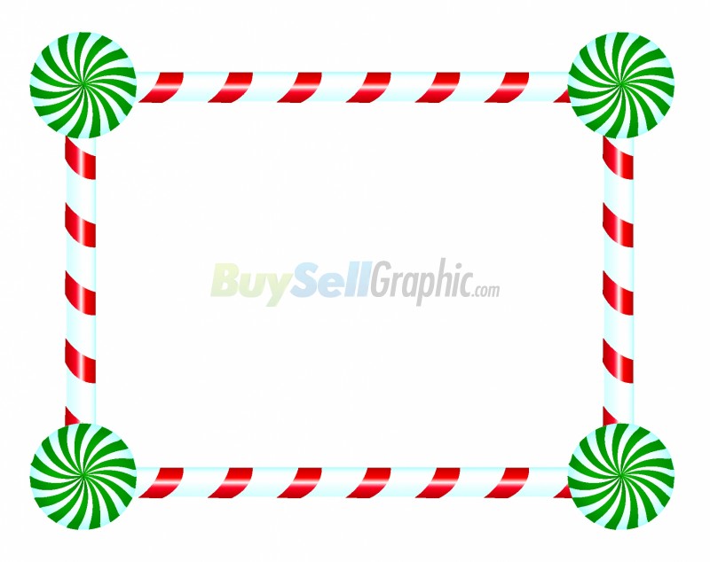 Candy Cane Borders and Frames