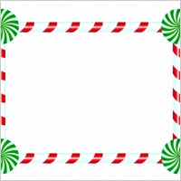 Candy Cane Borders and Frames