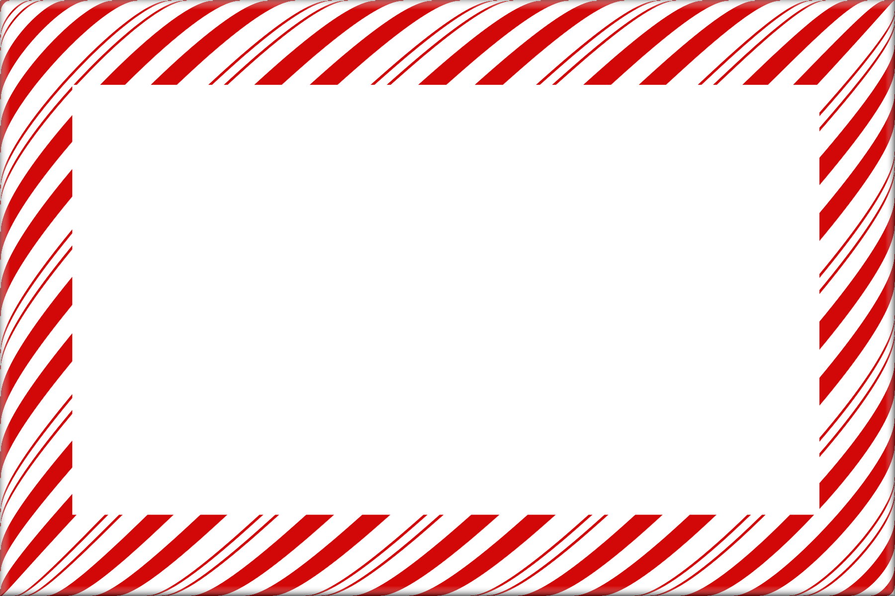 Candy Cane Christmas Borders and Frames