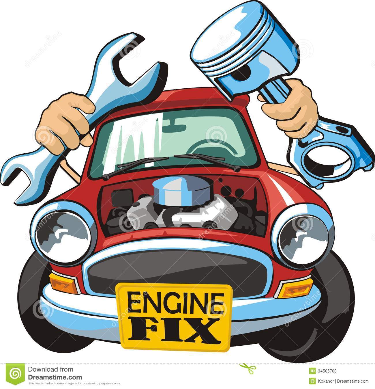 Car Auto Body Repair Clip Art