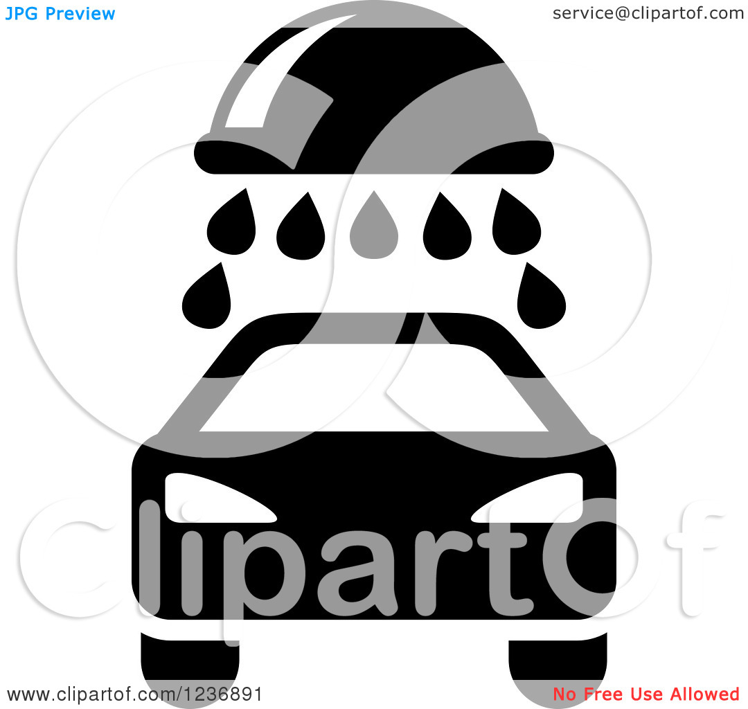 Car Wash Clip Art Black and White