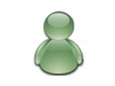 Cartoon Green Person Icon