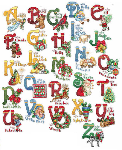 Christmas Alphabet Letters Fonts