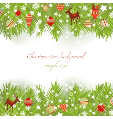 Christmas Tree Border Vector Christmas Tree Border Vector