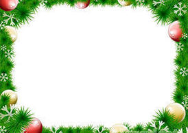 Christmas Wreath Border Vector Free