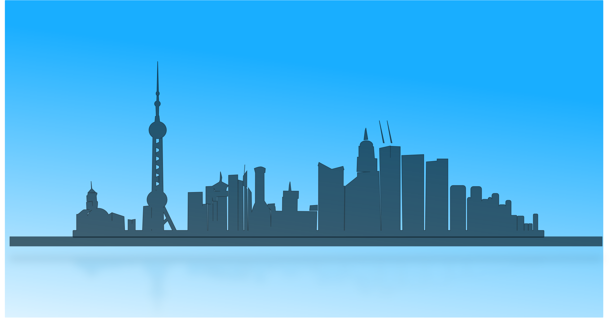 9 China Skyline Vector Png Images