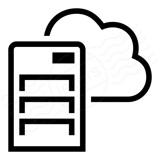 Cloud Server Icon Cloud Server Icon